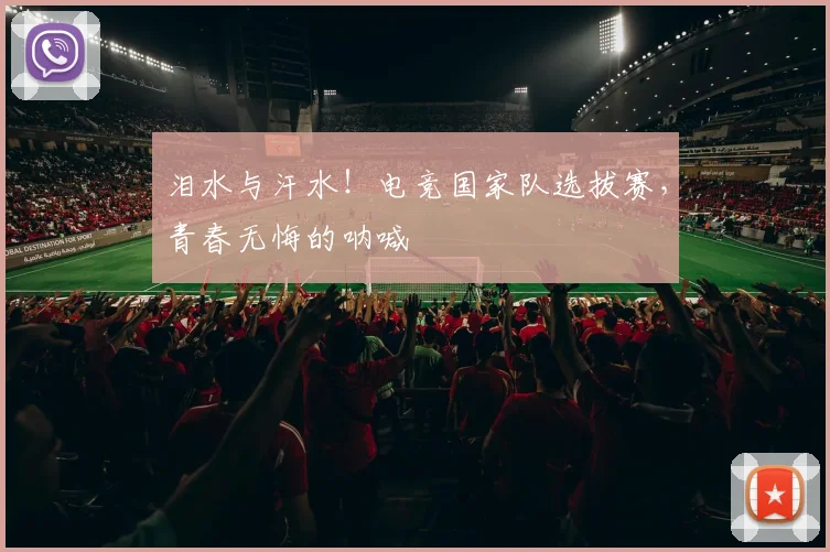 泪水与汗水!电竞国家队选拔赛,青春无悔的呐喊